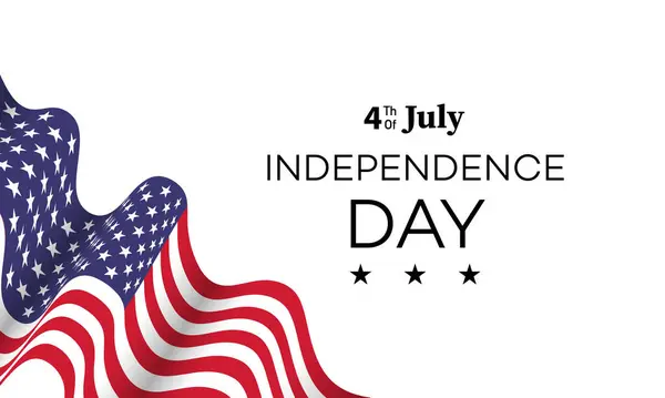 Ιουλίου Ημέρα Ανεξαρτησίας Σχεδιασμός Εικονογράφησης Διανύσματος — Διανυσματικό Αρχείο