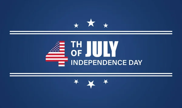 Ιουλίου Ημέρα Ανεξαρτησίας Εικονογράφηση Διανύσματος — Διανυσματικό Αρχείο