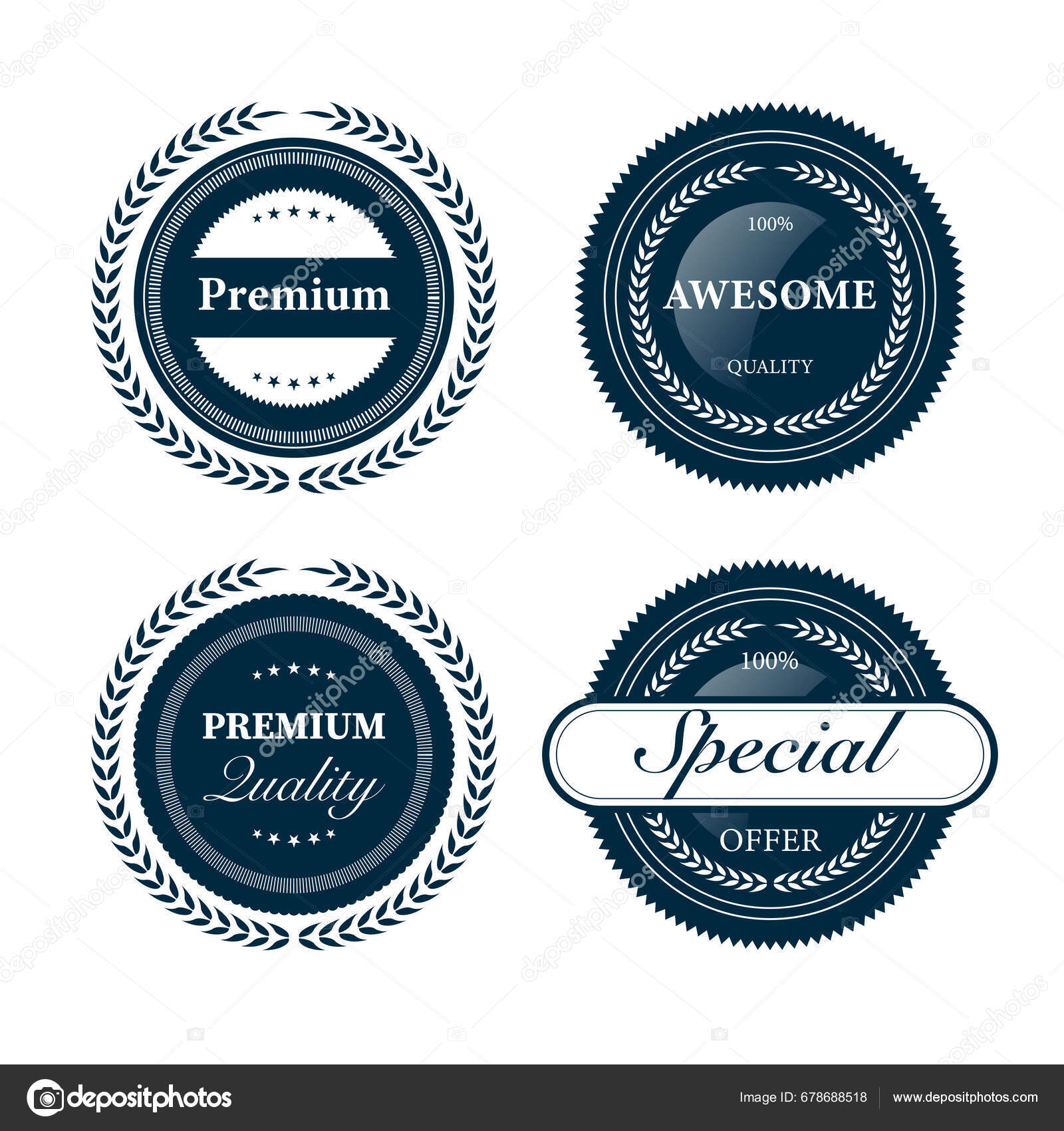 Collection Premium Vector Badges Packaging Labels Stock Vector by ...