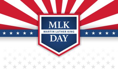Martin Luther King gündüz pankartı tasarımı, vektör illüstrasyonu