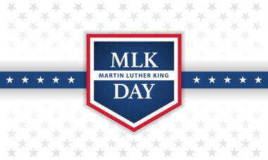 Martin Luther King gündüz pankartı tasarımı, vektör illüstrasyonu