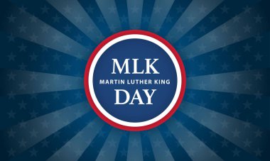 Martin Luther King gündüz pankartı tasarımı, vektör illüstrasyonu