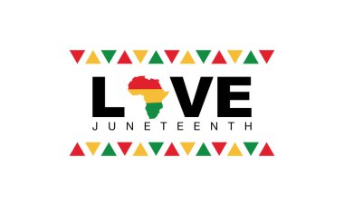 Haziran Özgürlük Günü Arkaplan Tasarımı. Vektör İllüstrasyonu.