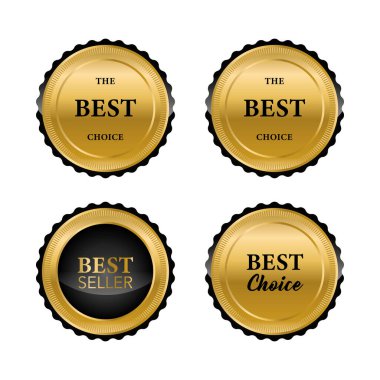 Lüks altın rozetler ve kaliteli ürünler.. 