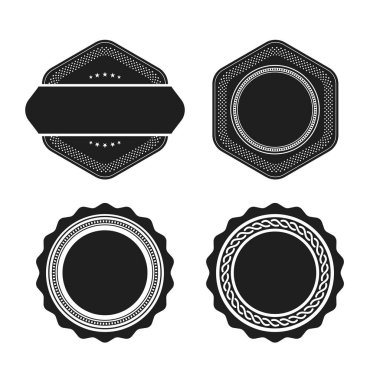 vektör çerçeve etiketleri kümesi süs vintage dekorasyon