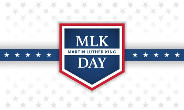 Martin Luther King Diseño Diseño Banner Día Ilustración Vectores — Vector de stock