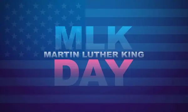 Ілюстрація Мартіна Лютера Кінга Молодшого Святкування Дня Mlk — стоковий вектор