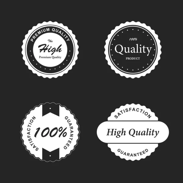 Badges Étiquettes Vintage Rétro — Image vectorielle