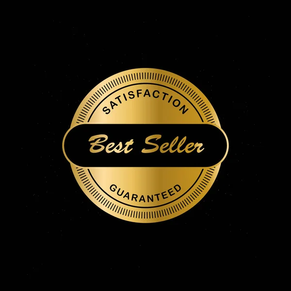 Badge Etichette Oro Classico Vettoriale Elementi Vintage Con Titolo Prodotto — Vettoriale Stock
