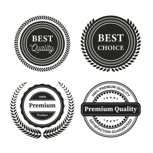 Collection Premium Vector Badges Packaging Labels — Stock Vector