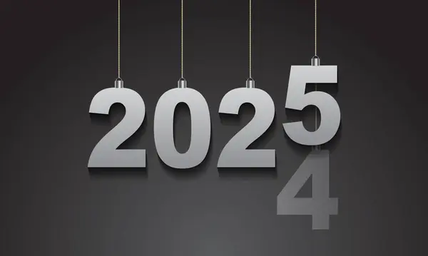 Mutlu Yıllar 2025 Tebrik Kartı Tasarım Şablonu Telifsiz Stok Illüstrasyonlar