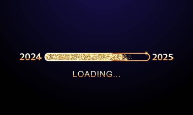 2025 Mutlu Yıllar Geçmiş Tasarımı. Tebrik kartı, Banner, Poster. Vektör İllüstrasyonu.