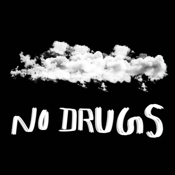 Sem Drogas Conceito Problemas Sociais Com Toxicodependência — Fotografia de Stock