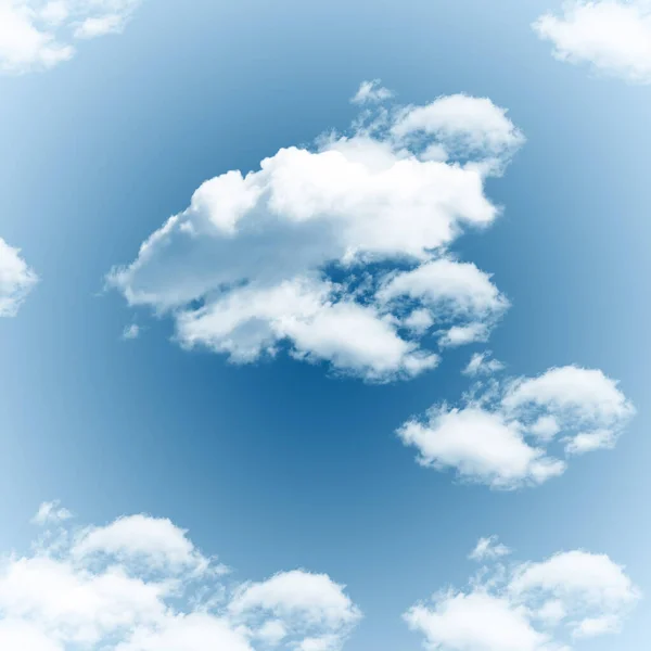 Nubes Blancas Con Fondos Cielo Azul —  Fotos de Stock