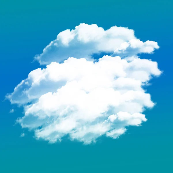 Білі Хмари Блакитним Естетичним Фоном — стокове фото
