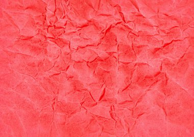 Kırmızı buruşuk kağıt doku.