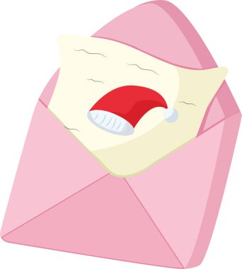 Cute Christmas invitation card vector isolated on white background. Perfect for coloring book, textiles, icon, web, painting, books, t-shirt print.