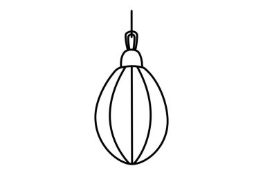 Christmas ball icon. outline illustration of decorative bauble vector icons for web