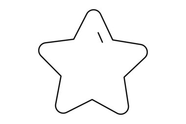 star web icon simple illustration isolated on white background. 