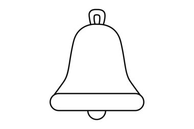 Noel çanı simgesi, vektör illüstrasyonu