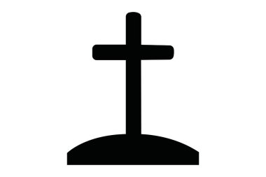 mezar. Web simgesi basit tasarım