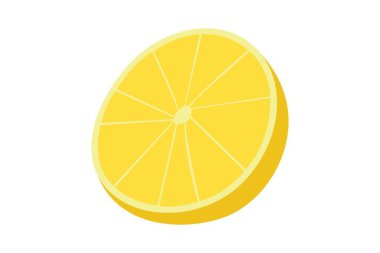 lemon icon. flat illustration of citrus fruit vector icons for web isolated on white background. 