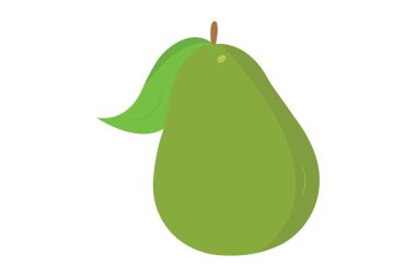 pear icon. flat illustration of pear vector icons for web