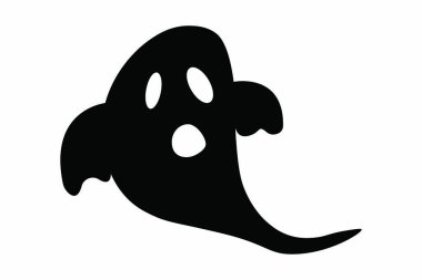 halloween ghost icon vector illustration isolated on white background. 