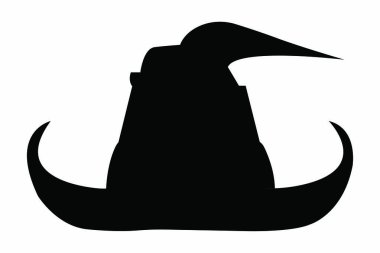 Cadı şapkasının vektör çizimi