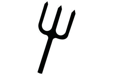 Çatal. Web simgesi basit illüstrasyon