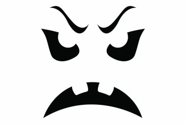 vector illustration of a set of black and white silhouettes