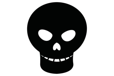 Kafatası. Web simgesi basit illüstrasyon