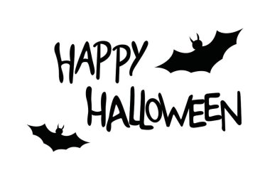 halloween party invitation template, vector illustration