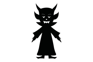 halloween ghost silhouette vector illustration