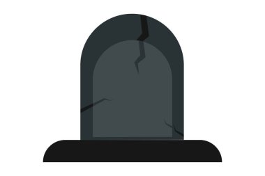 Mezar taşı. Web simgesi basit illüstrasyon 
