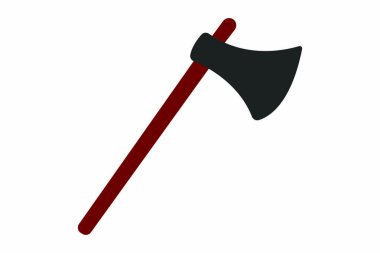 Balta simgesi. Web için oduncu vektör simgelerinin düz çizimi