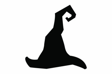 halloween witch silhouette vector illustration