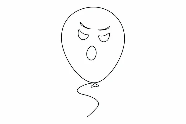 Значок Повітряної Кулі Начерк Ілюстрації Повітряних Кульок Вектор Ізольовані Білому — стоковий вектор