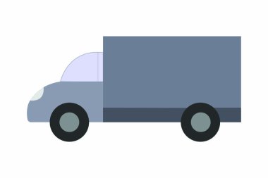 delivery truck icon. simple illustration of car vehicle vector icons for web