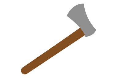 axe icon. isometric of hammer vector illustration on white background
