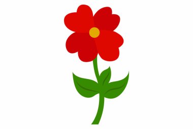 çiçek simgesi vektör illüstrasyonu