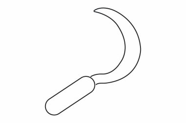 Sickle vector isolated on white background. reaping hook vector isolated. vector
