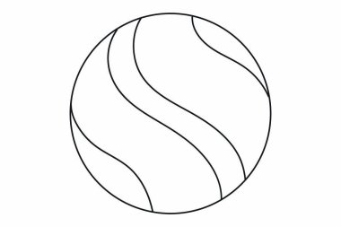 Sports ball vector isolated on white background.