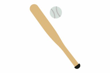 baseball bat icon. simple illustration of rugby ball vector icons for web design isolated on white background