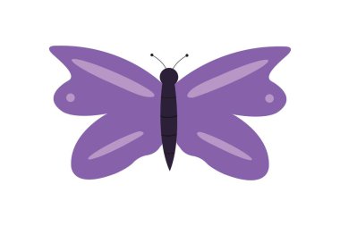 Kelebek simgesi vektör illüstrasyon tasarımı