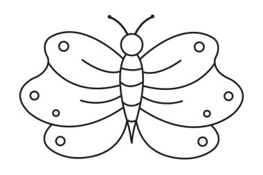butterfly icon. cartoon illustration of insect vector symbol stock