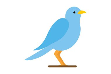 cute bird icon. cartoon of animal vector illustration. isolated on white background