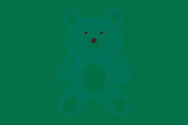 Teddy bear icon Vector. Logo design. Preschool education concept.