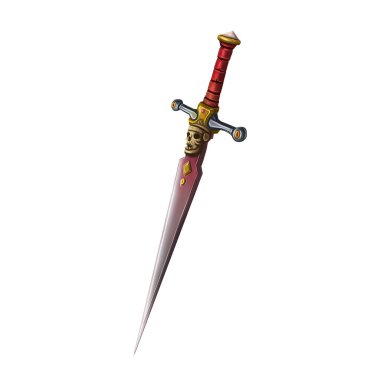 2d render of a medieval sword