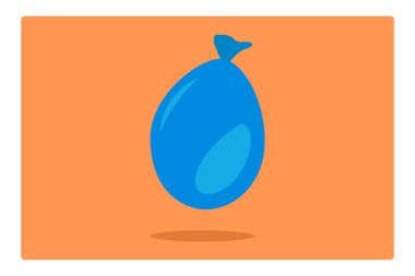 Holi water balloon icon isolated. Holi vector.
